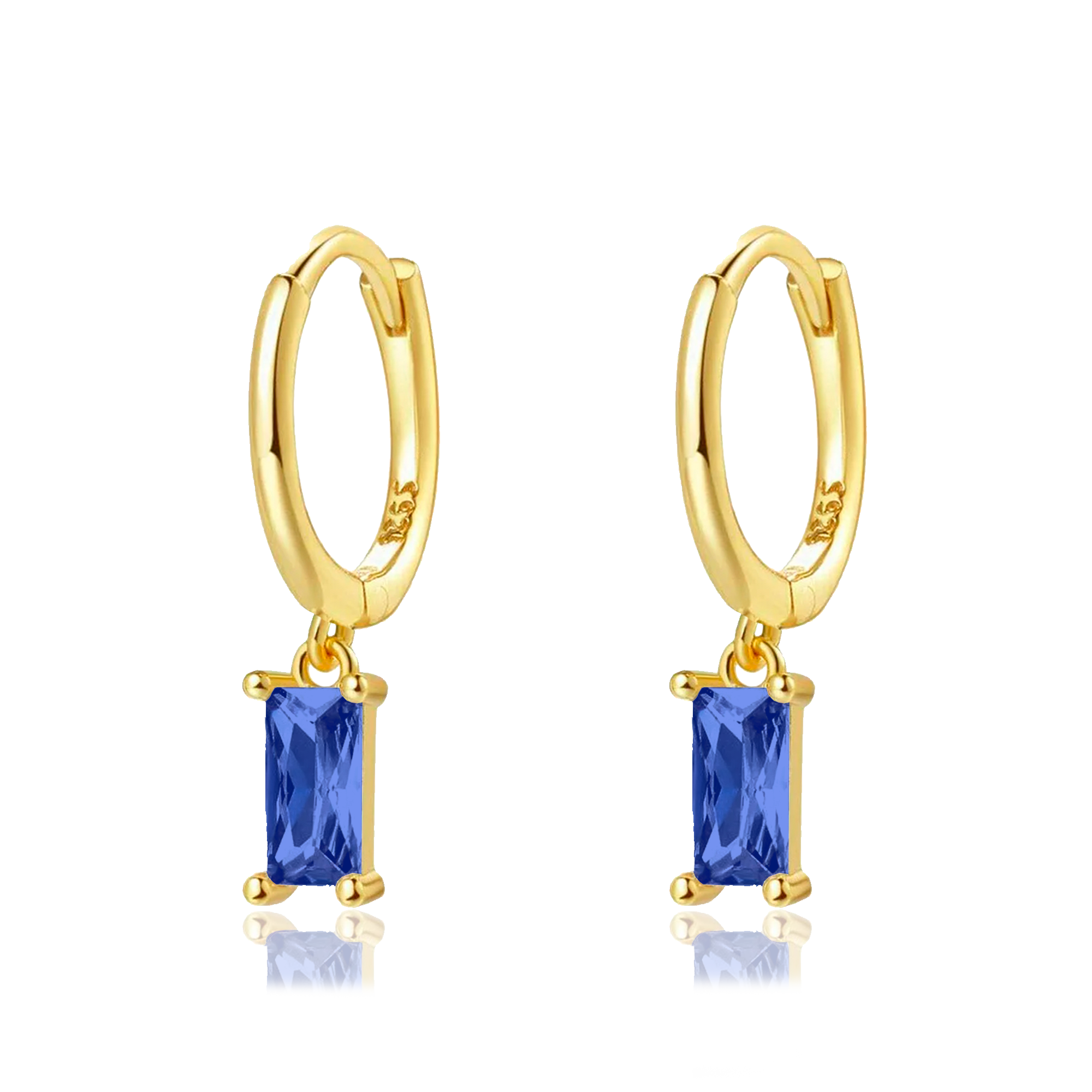 Aros Phoebe Azul Oro