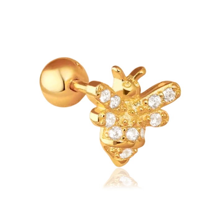 Pendiente Shiny Bee Oro