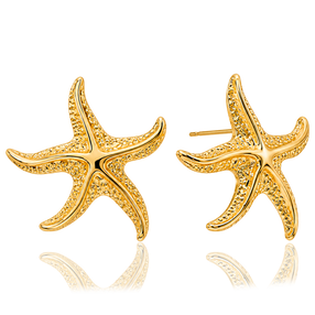 Pendientes Big Estrella de Mar Oro