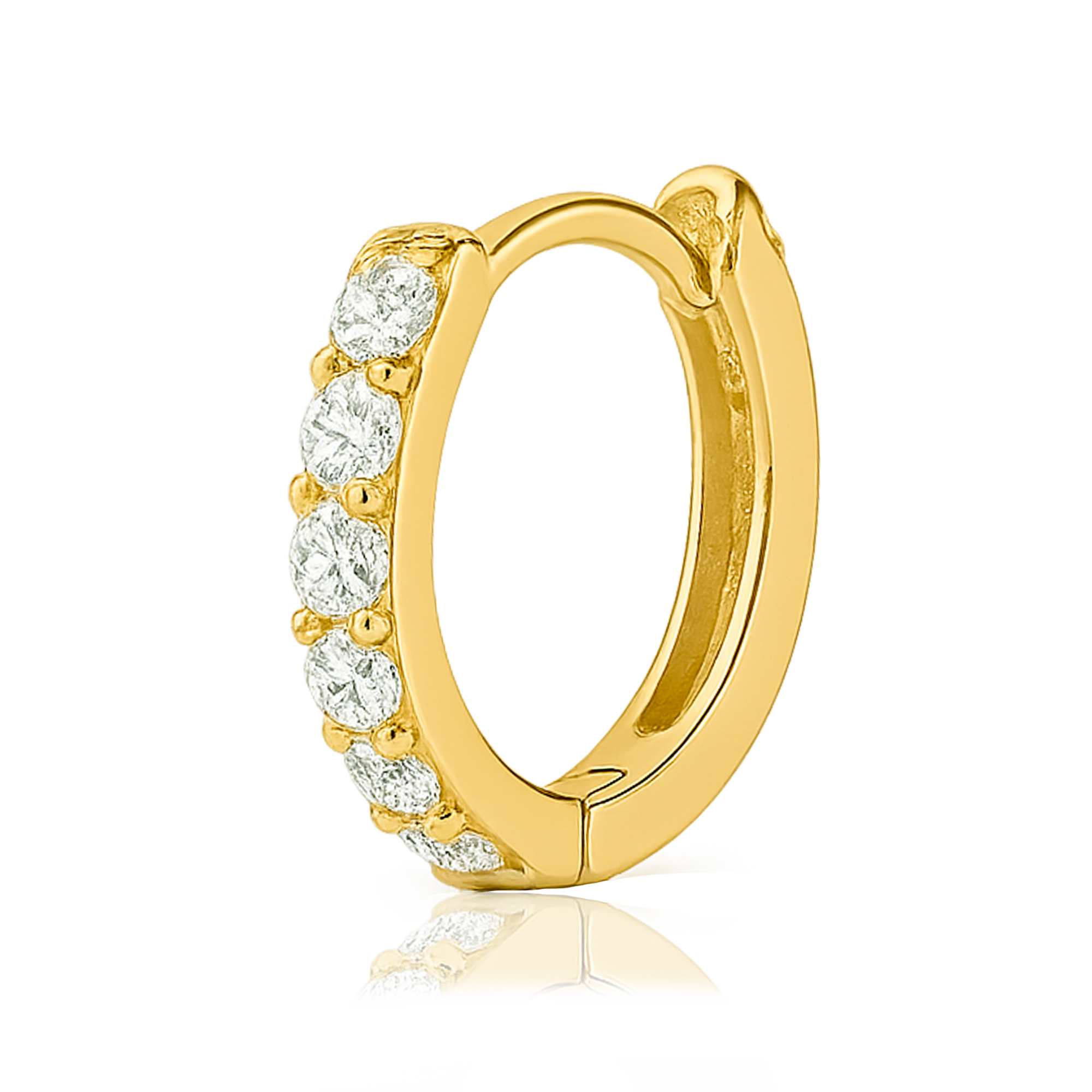 Aro Mini Blanco Oro - 7mm