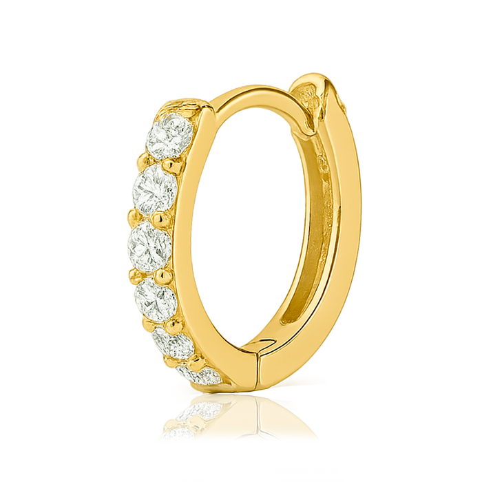 Aro Mini Blanco Oro - 7mm