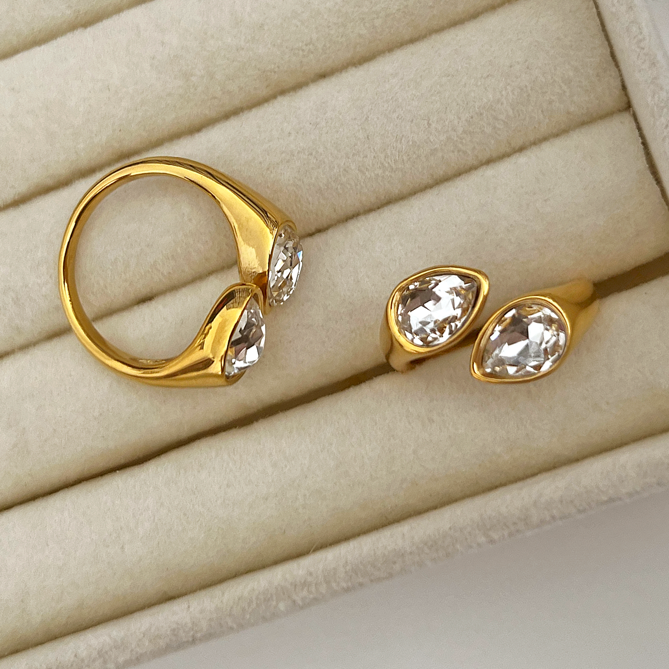 Anillo Dualia Blanco Oro