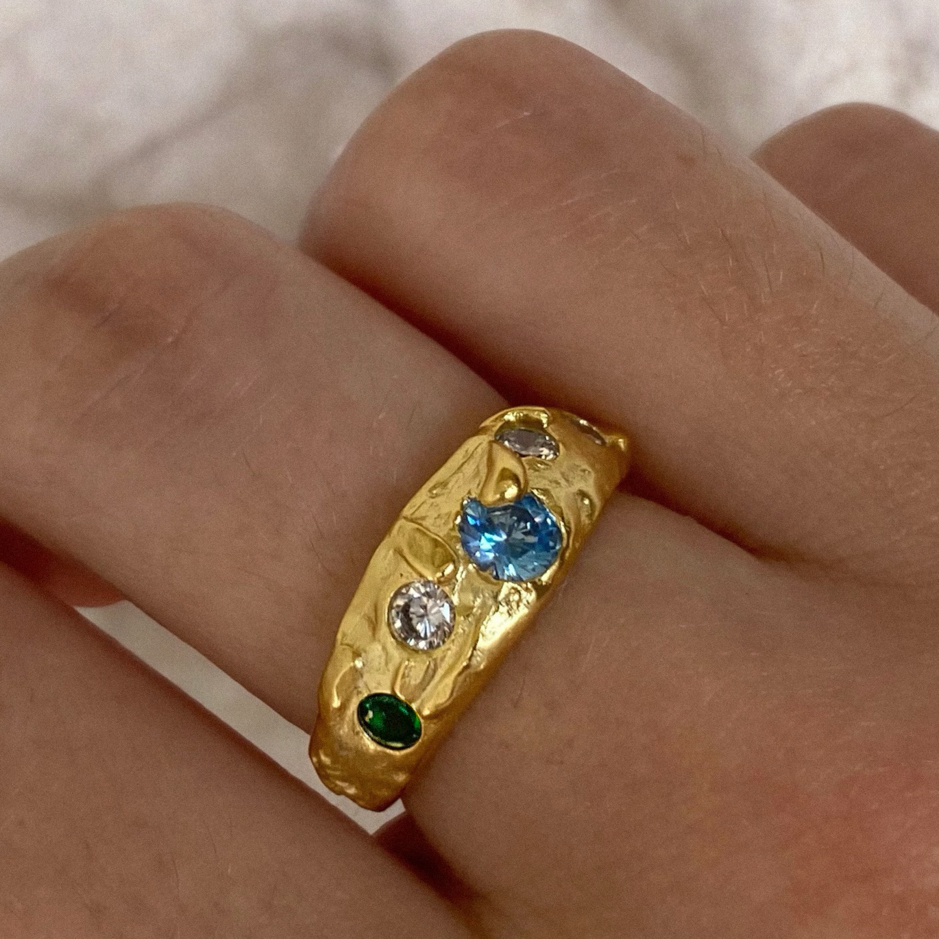 Anillo Veyra Blue Oro