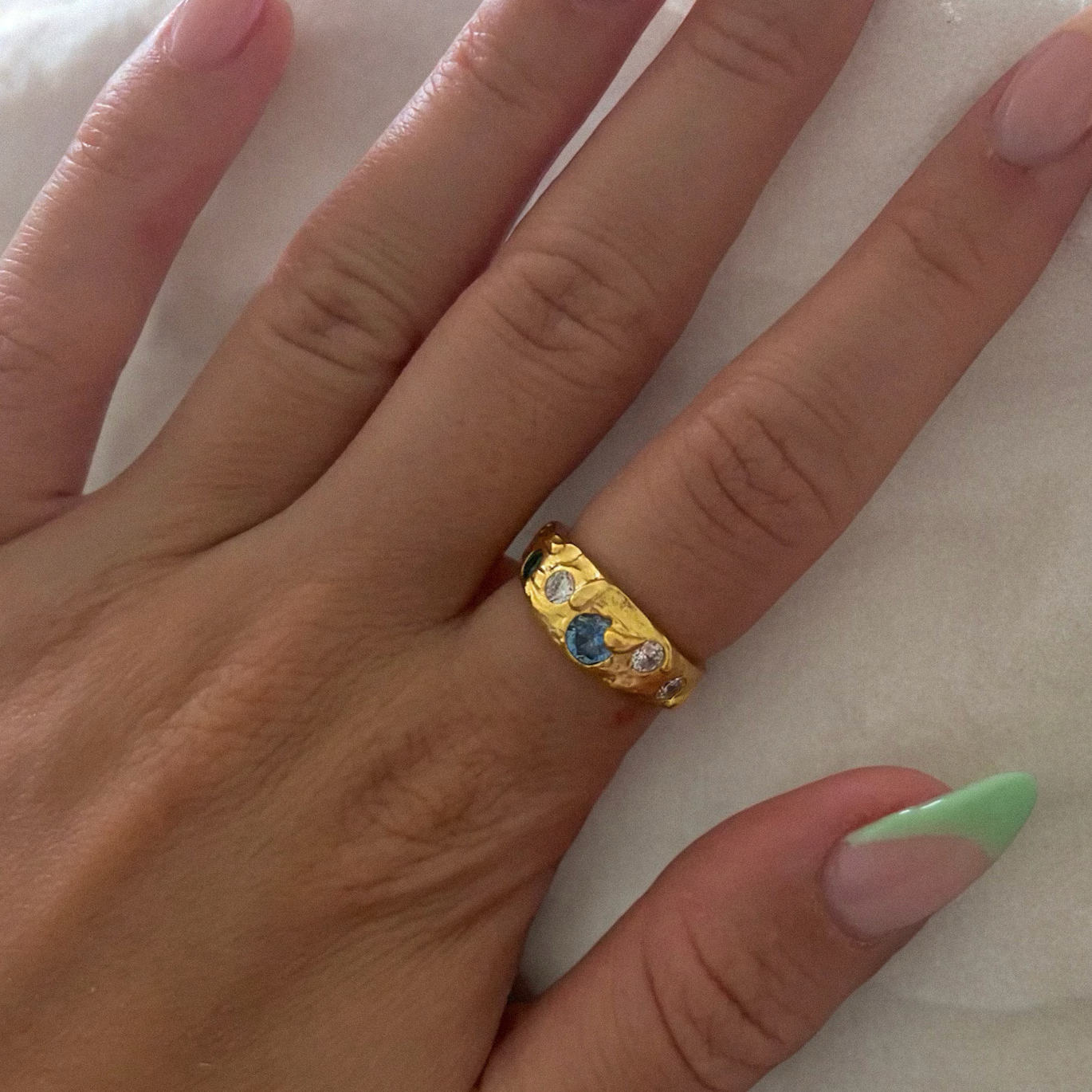 Anillo Veyra Blue Oro