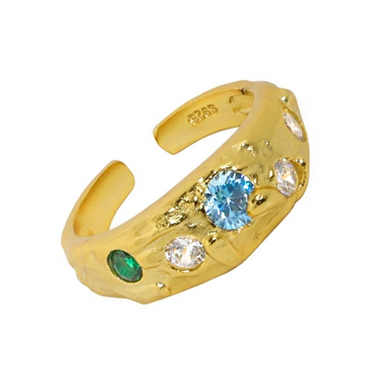 Anillo Veyra Blue Oro
