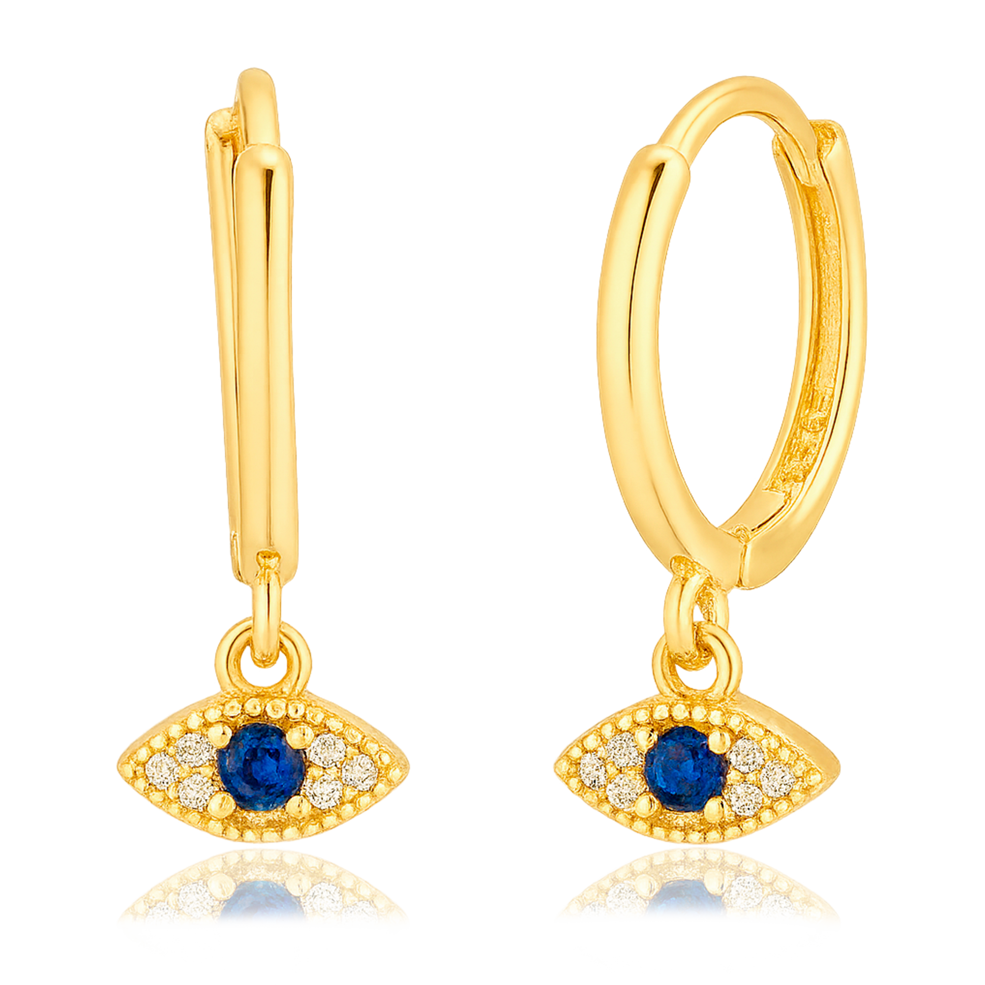 Aros Blue Eyesclum Oro