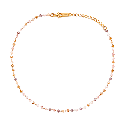Choker Beads Blush Oro