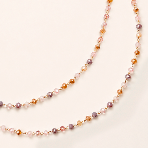 Choker Beads Blush Oro