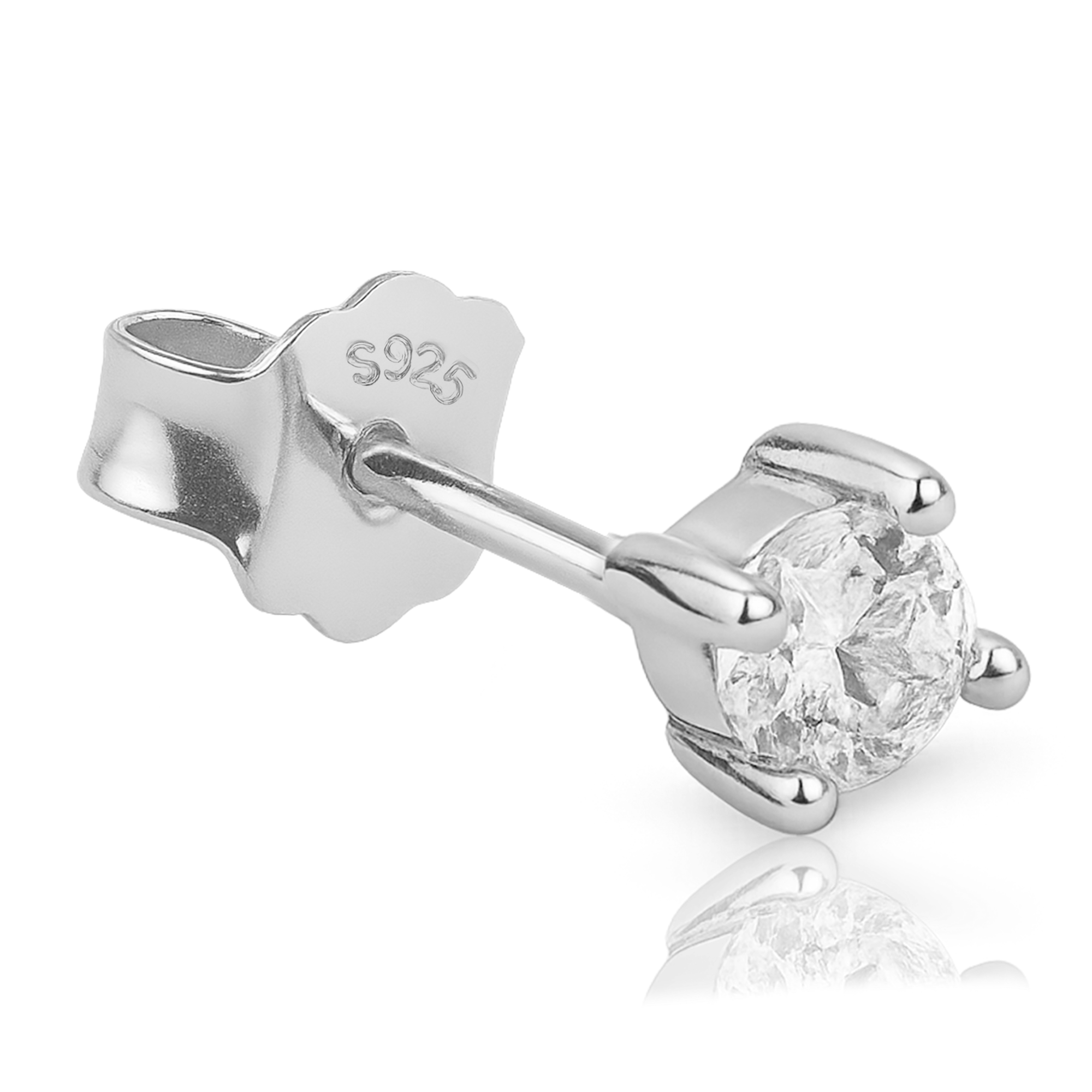 Pendiente Brillo Plata