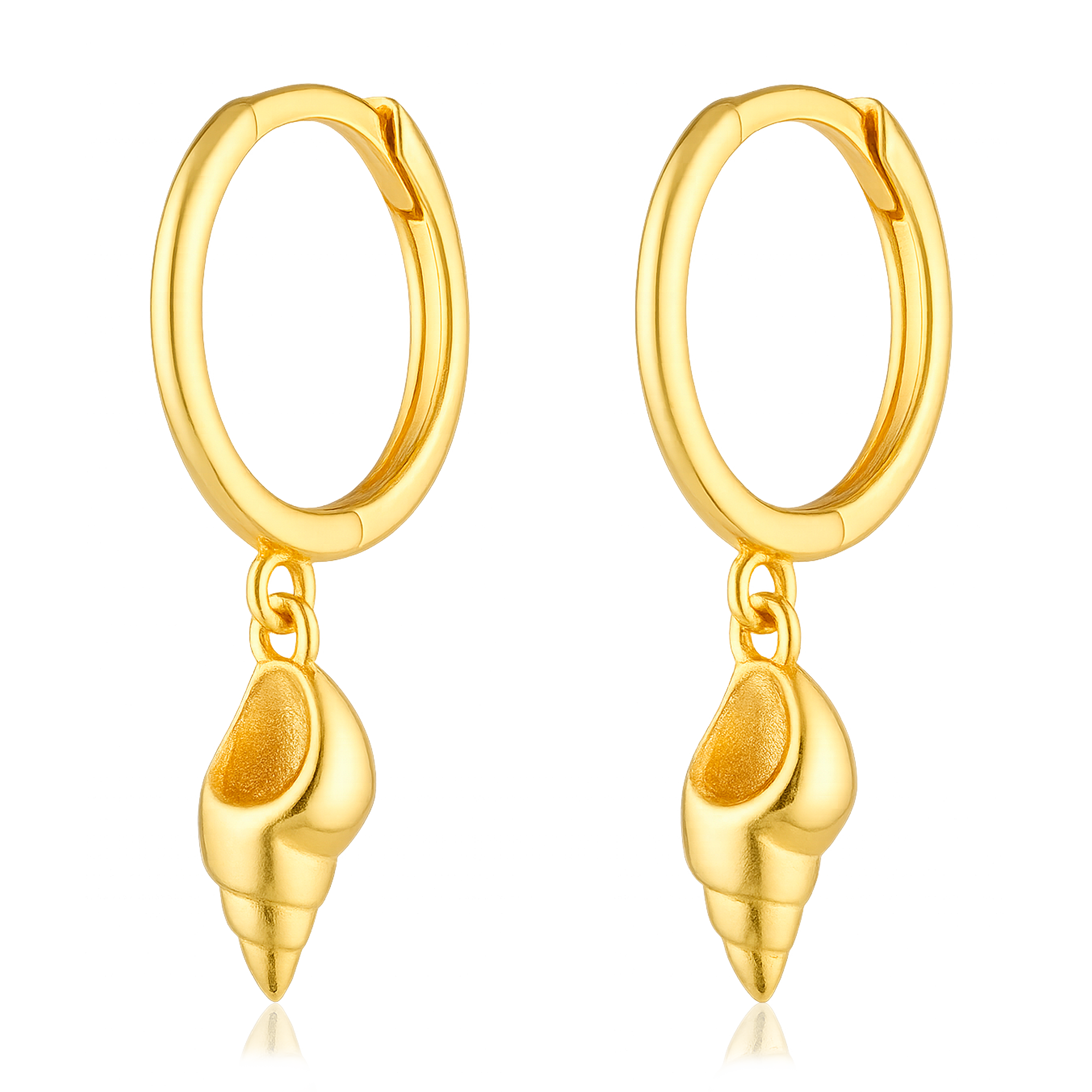 Aros Caracola Marina Oro
