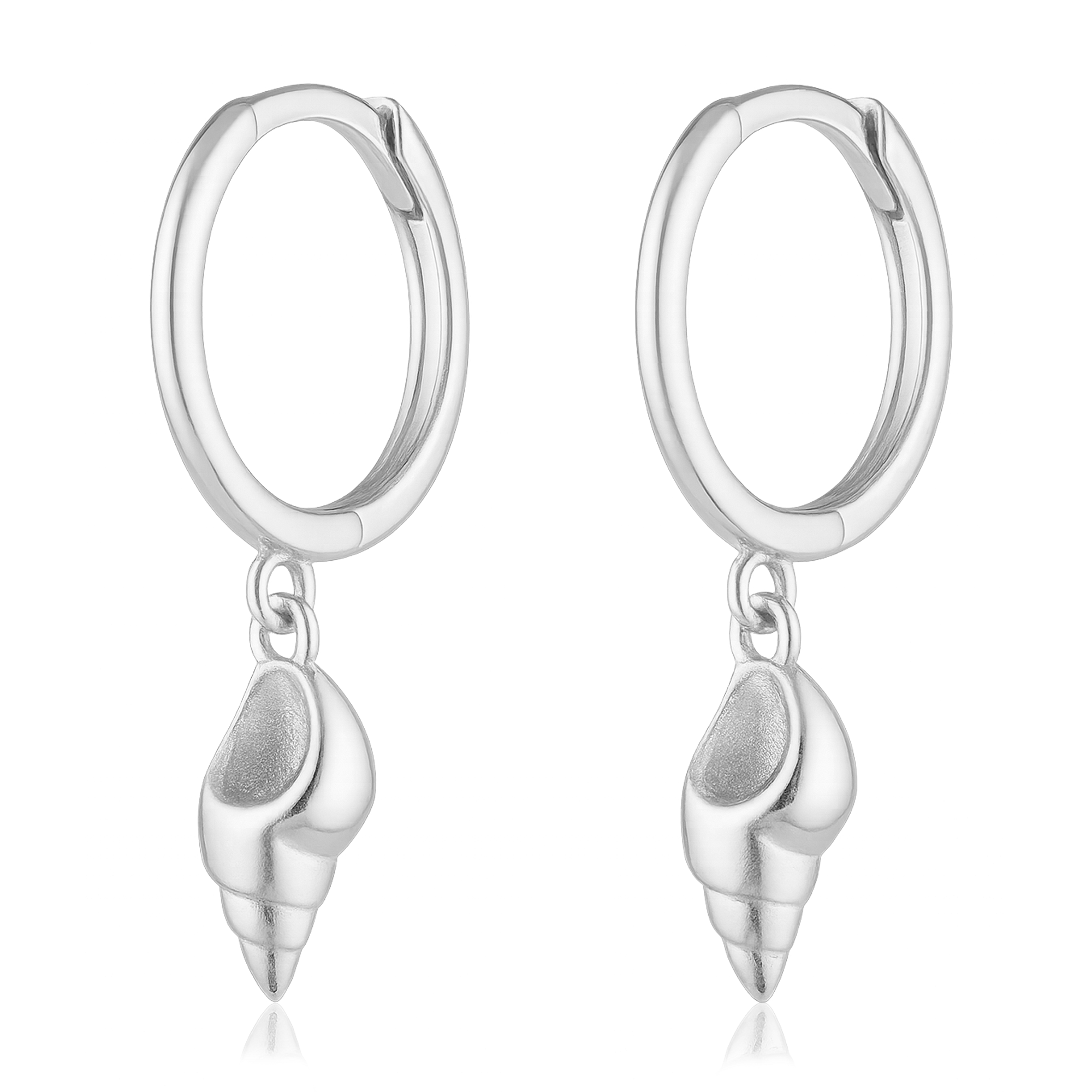 Aros Caracola Marina Plata