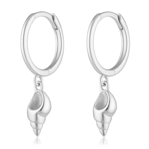 Aros Caracola Marina Plata