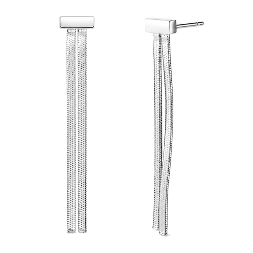 Pendientes Cascade Plata