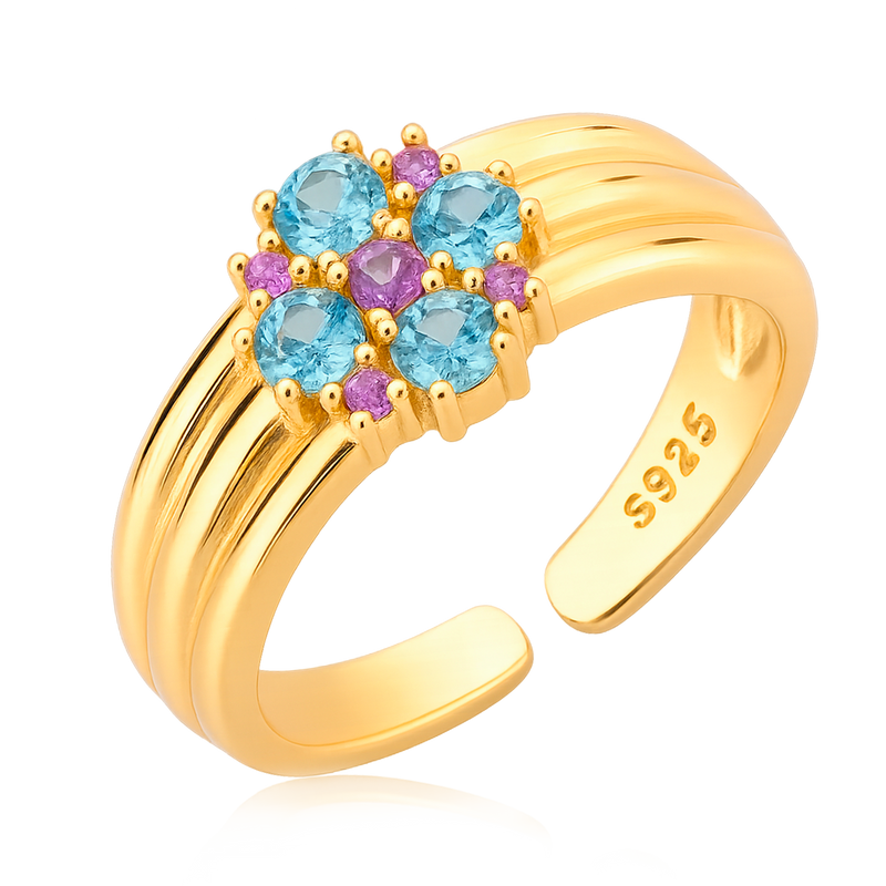 Parisa Light Blue Ring