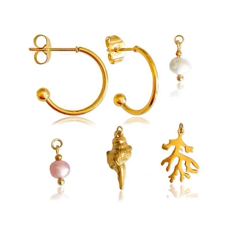 Aros Ocean Charms Oro