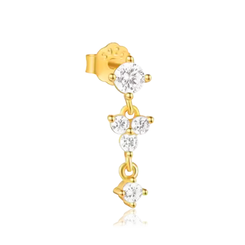 Pendiente Florea Oro