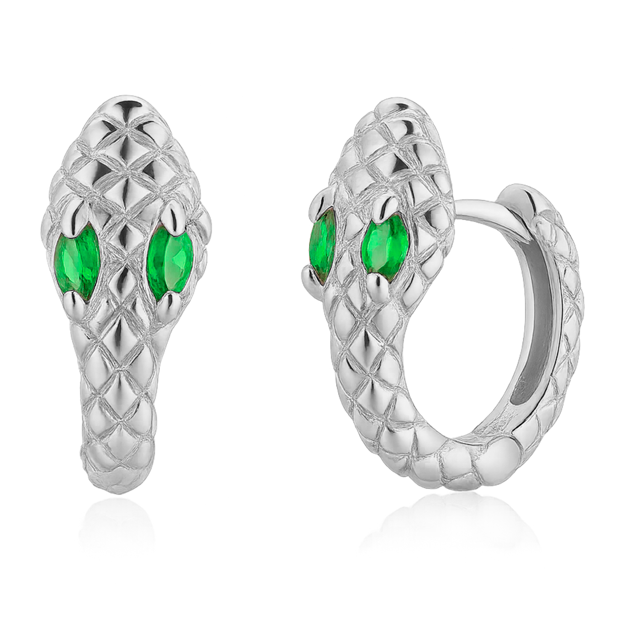 Aros Cobra Green Plata