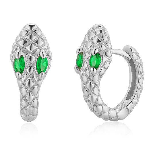 Aros Cobra Green Plata