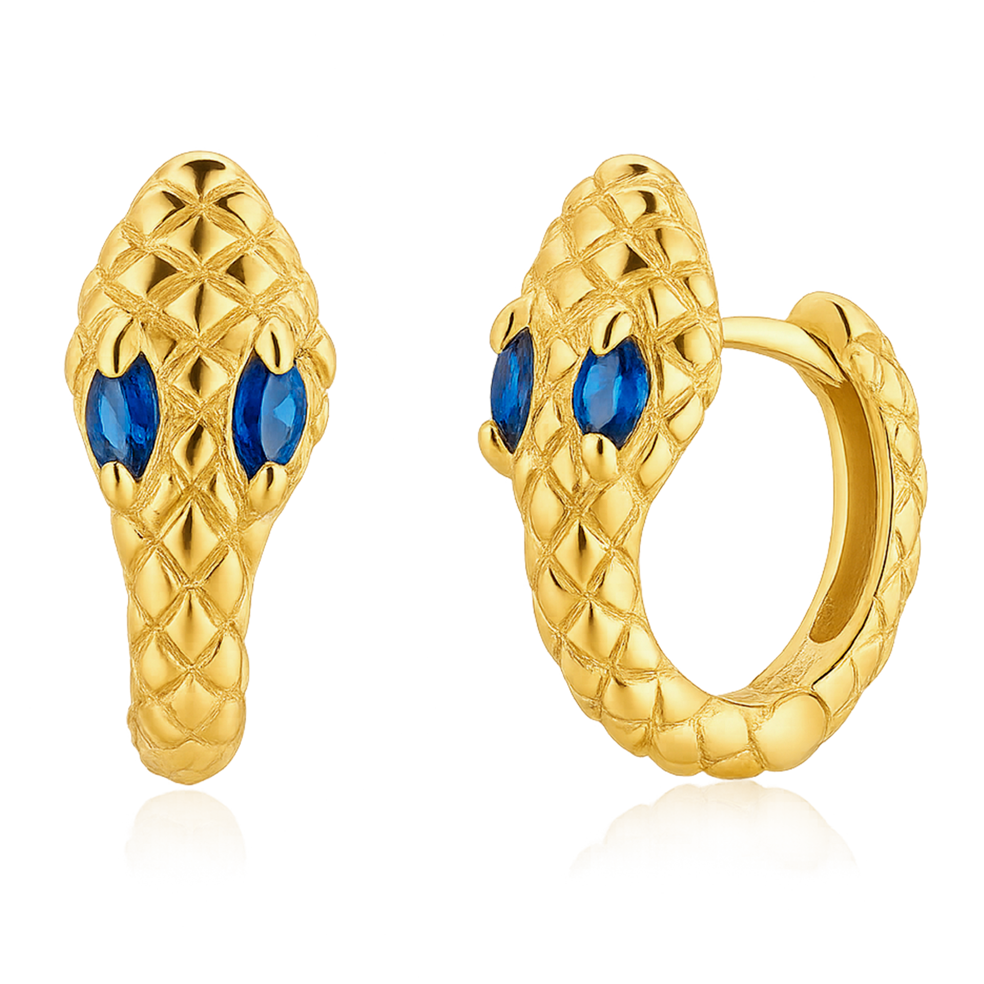 Aros Cobra Blue Oro
