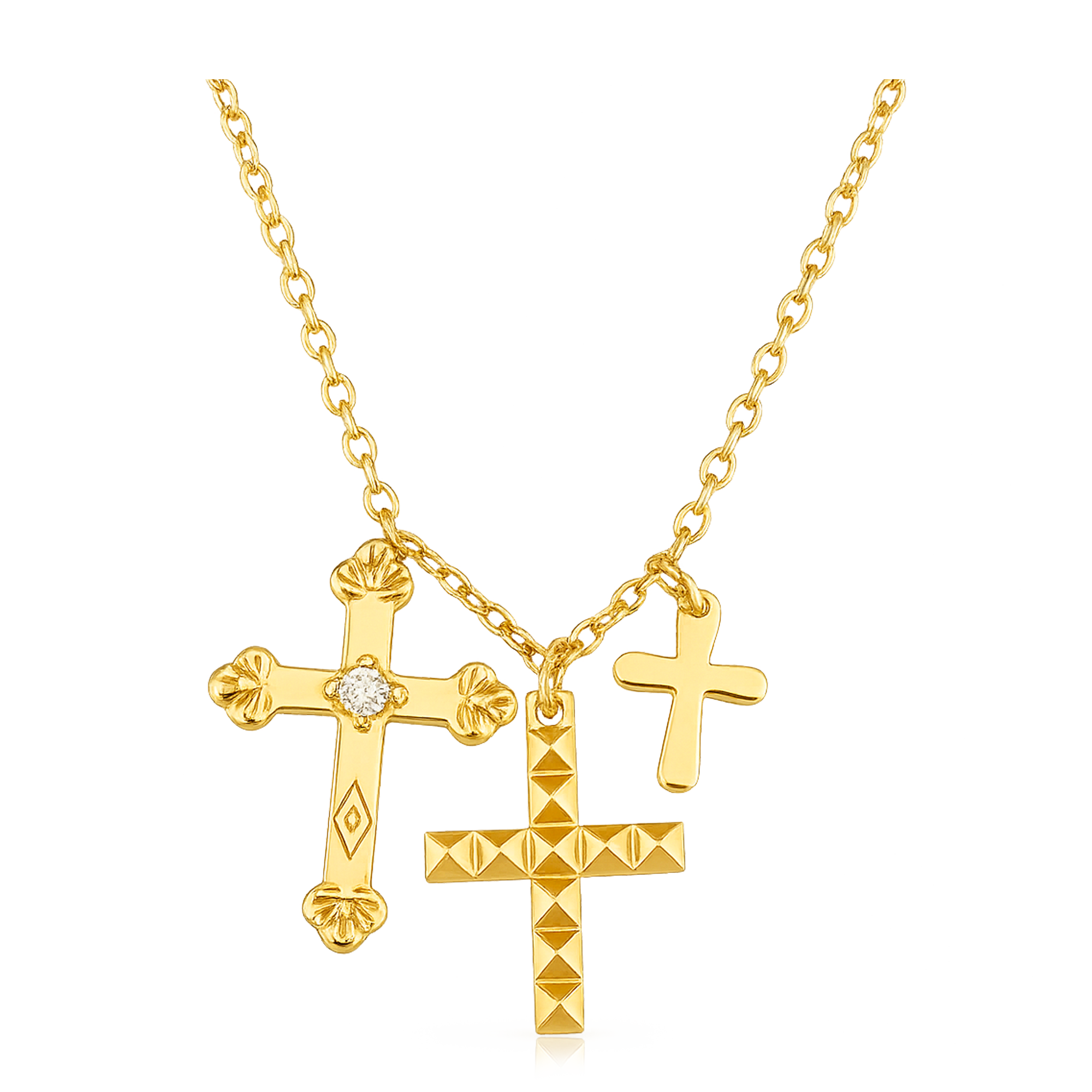 Collar Cruces Oro