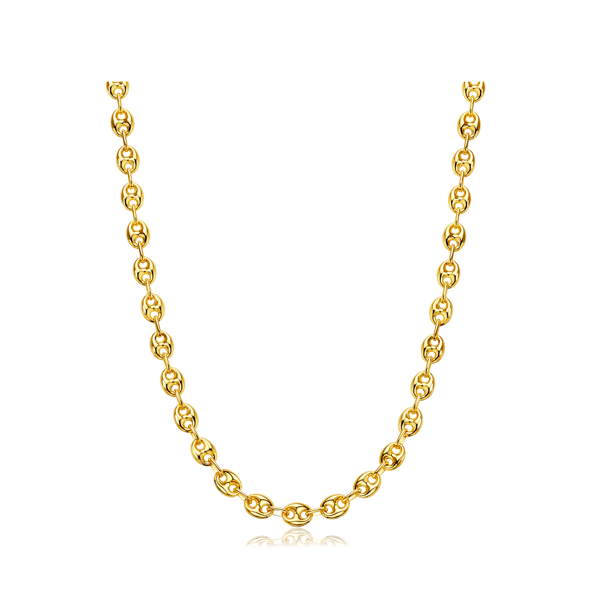 Collar Granos de Café Oro