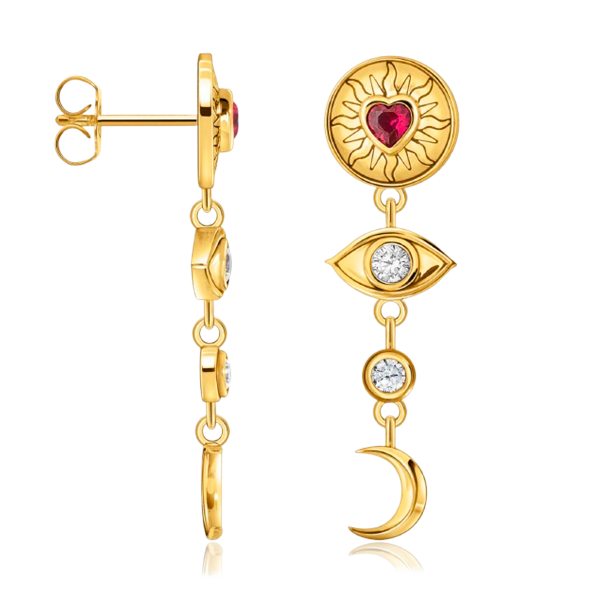 Pendientes Astreya Oro