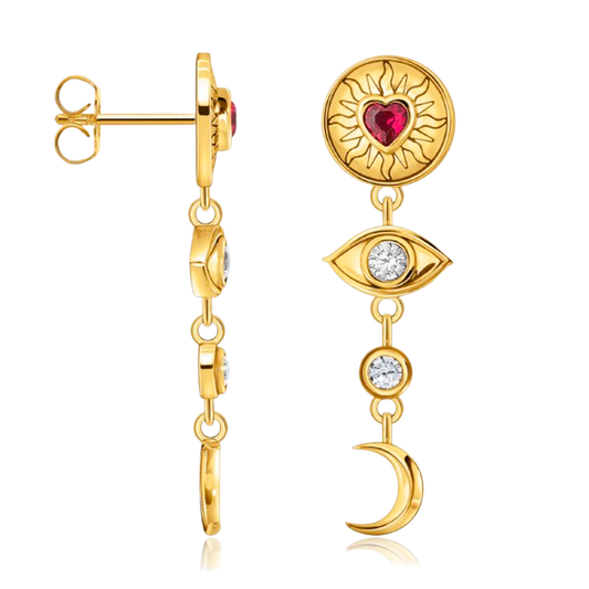 Pendientes Astreya Oro
