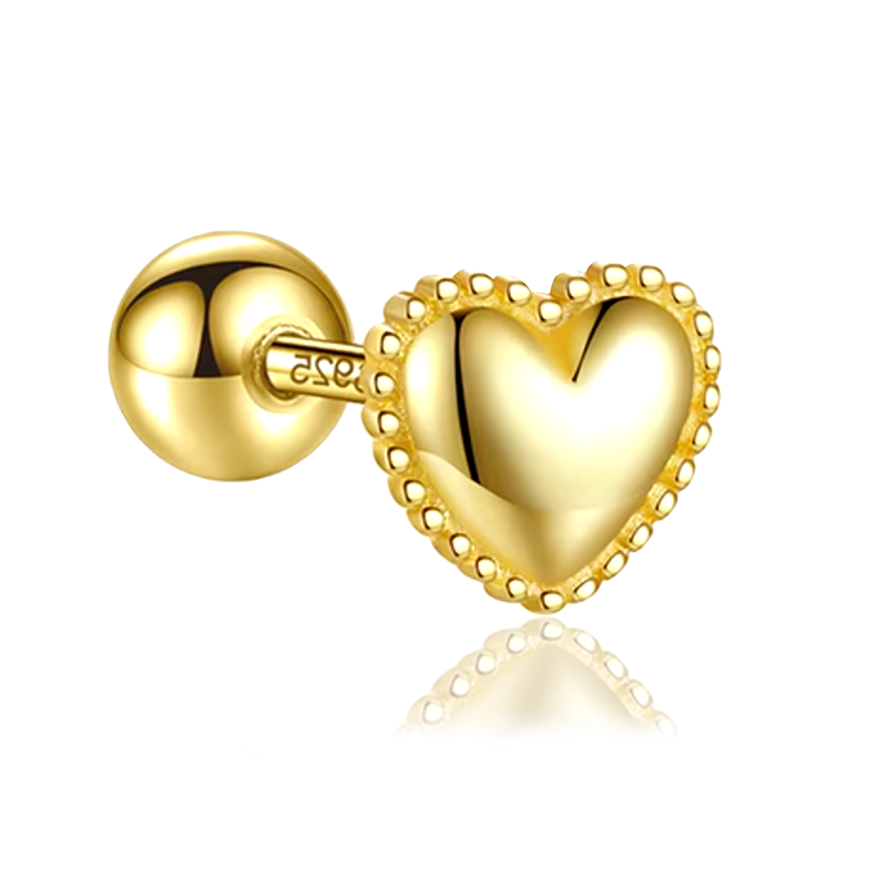 Pendiente Corazón Oro