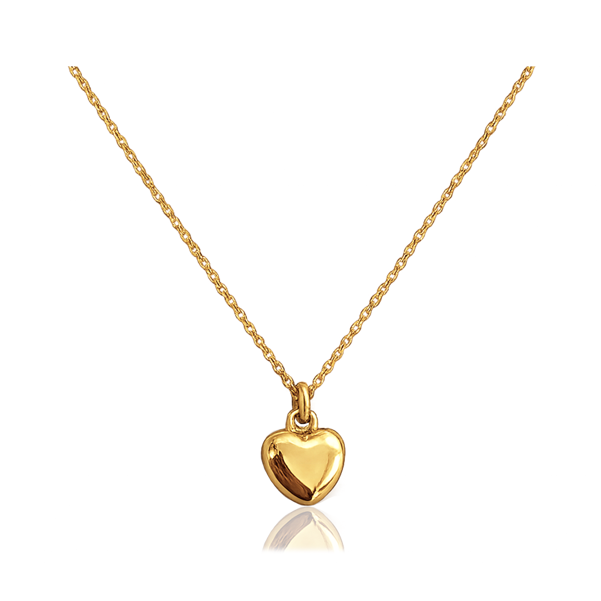 Collar 3D Mini Heart Oro
