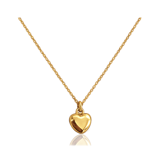 Collar 3D Mini Heart Oro