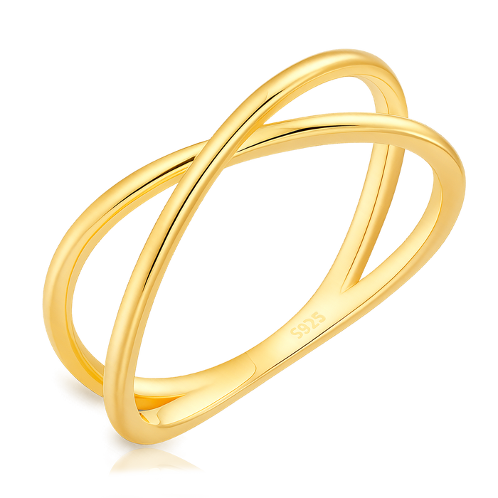 Anillo Cruzado Oro