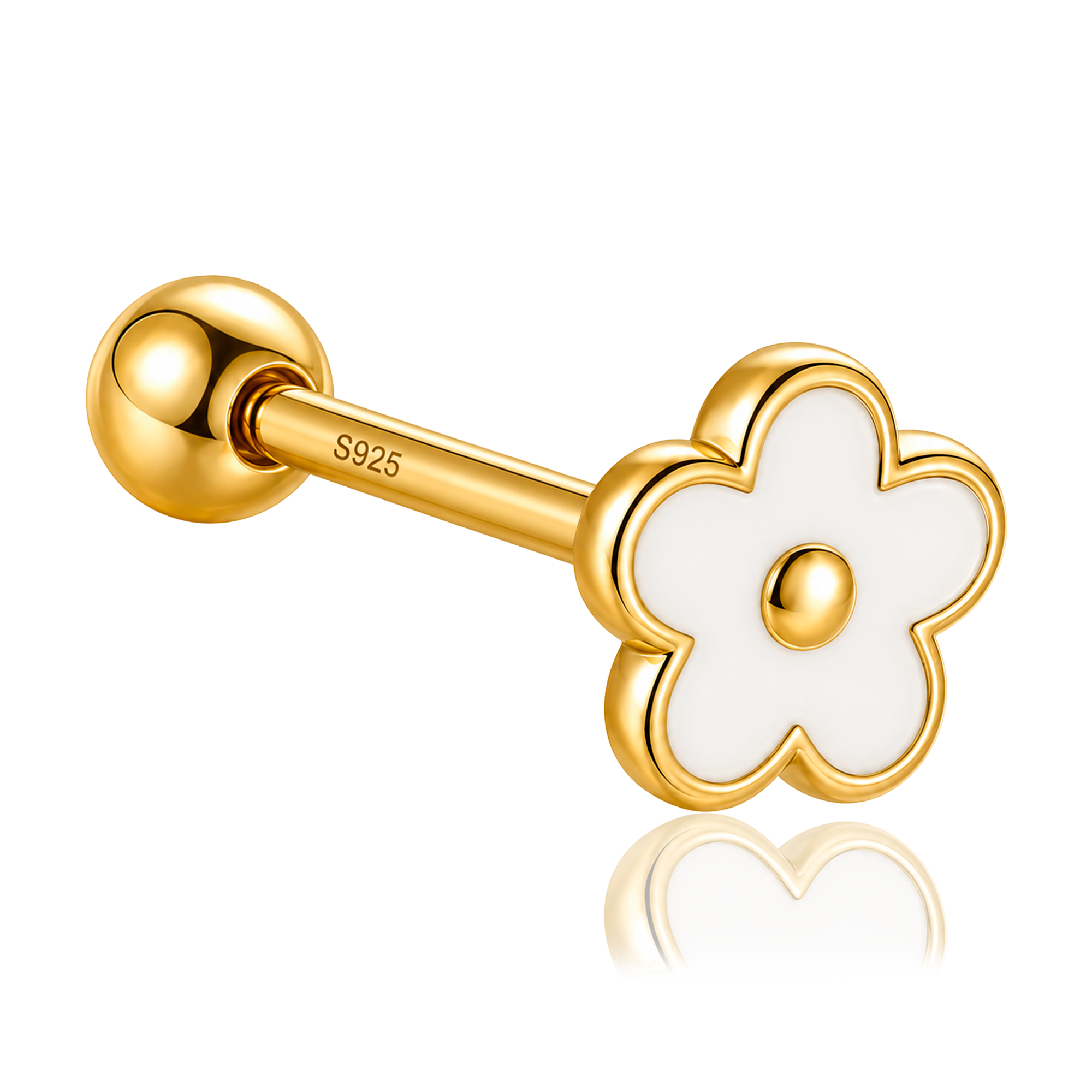Pendiente Cute Flower Oro