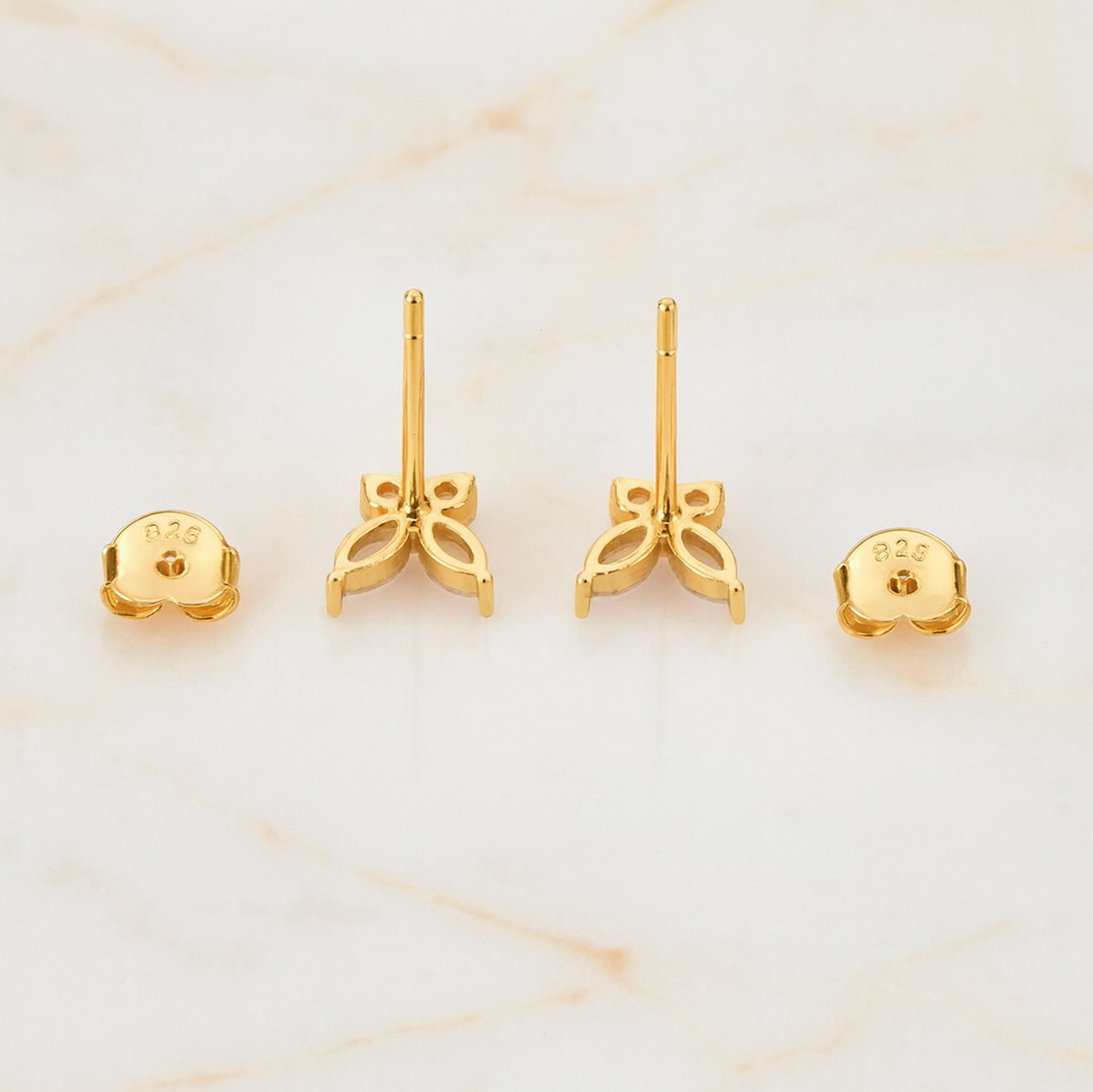 Pendientes Lila Butterfly Oro