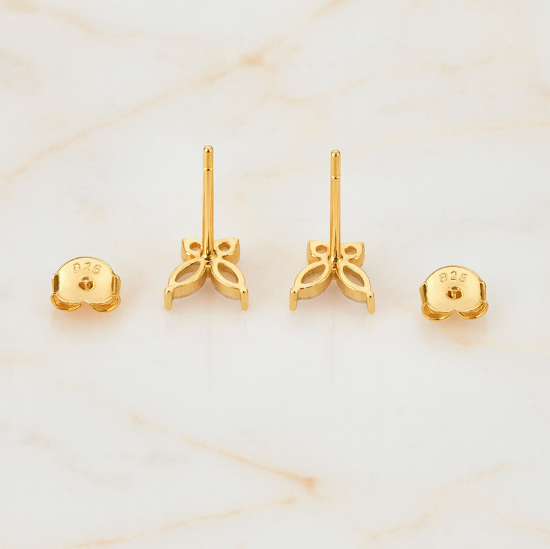 Pendientes Lila Butterfly Oro