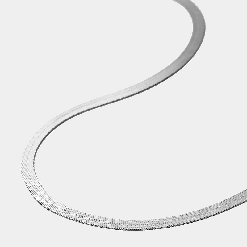 Collana a Catena Serpente in Argento - 4mm