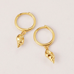 Aros Caracola Marina Oro