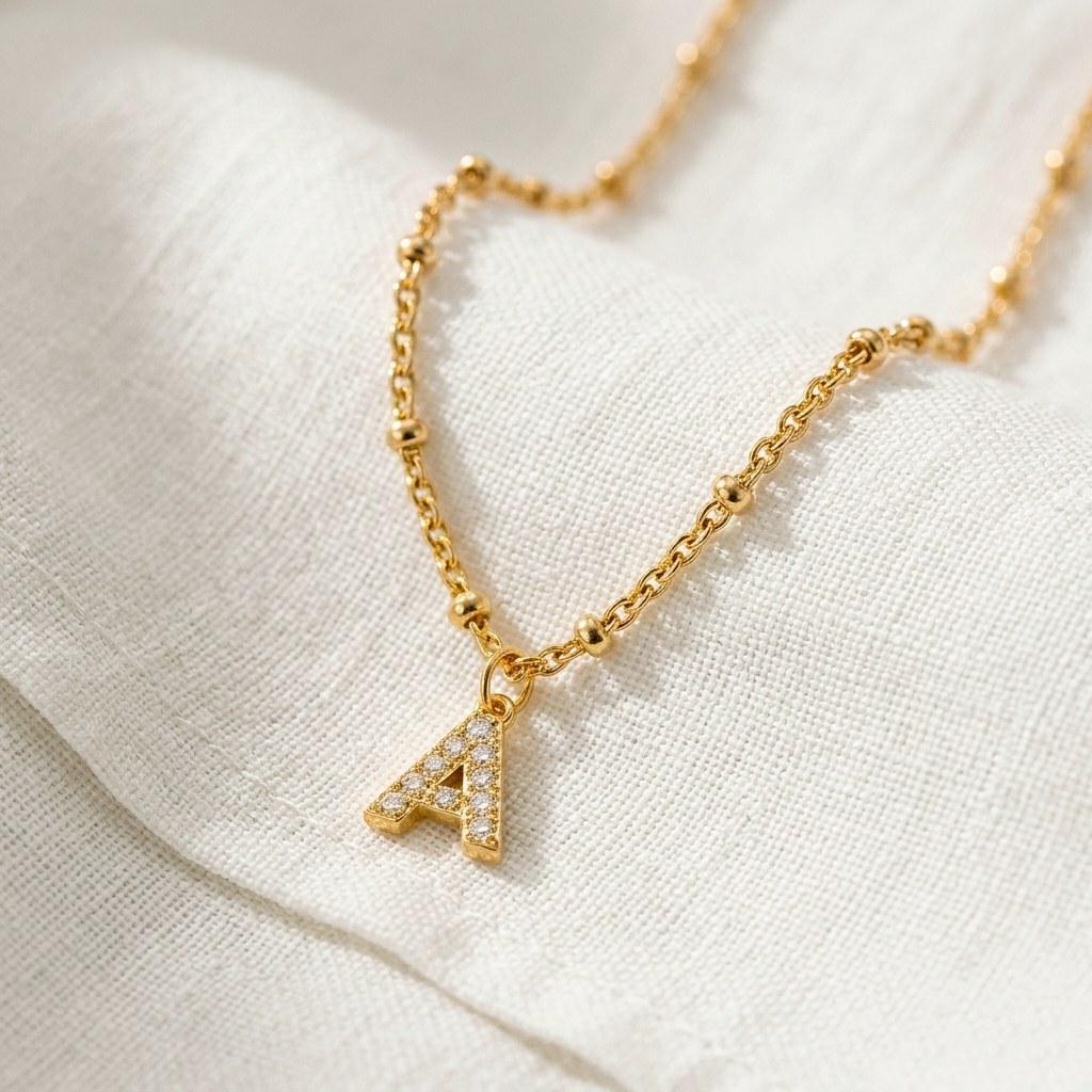 Collana Shiny Iniziale Palline Oro