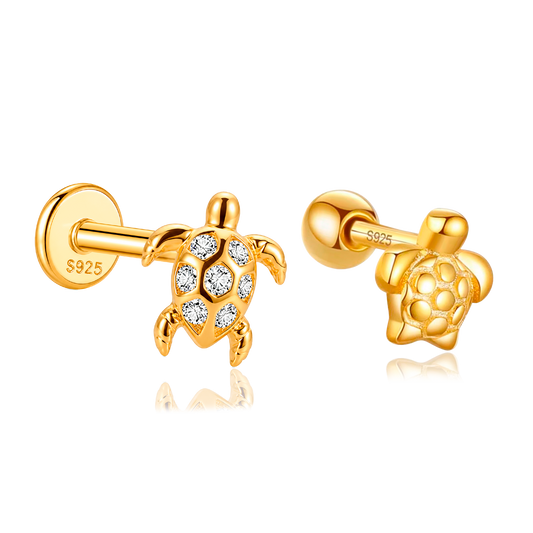 Duo Tiny Turtles Oro