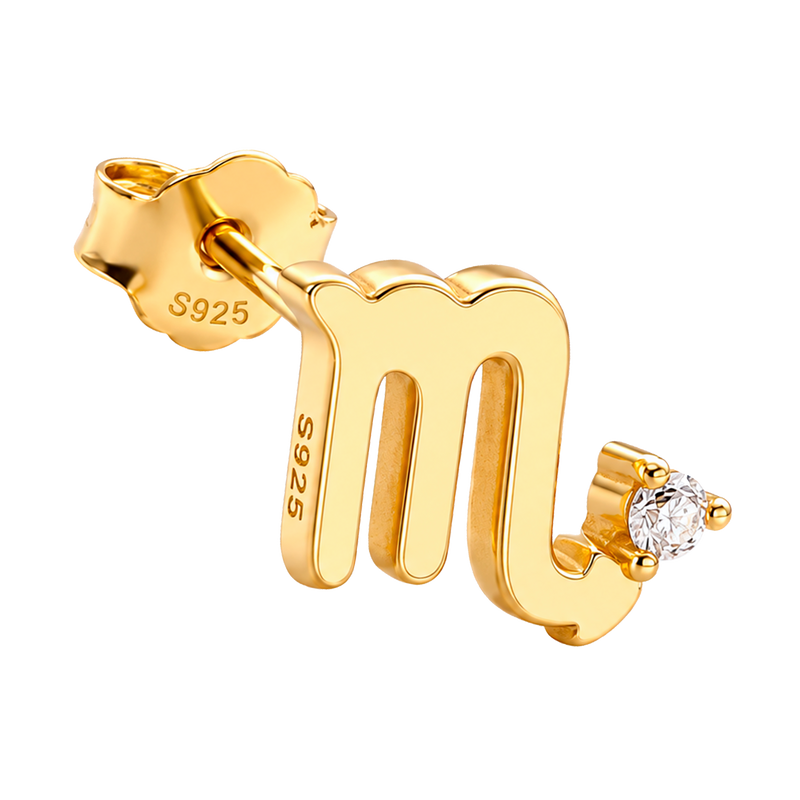 Pendiente Mini Zodiaco Oro