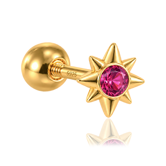 Pendiente Stella Rosa Oro