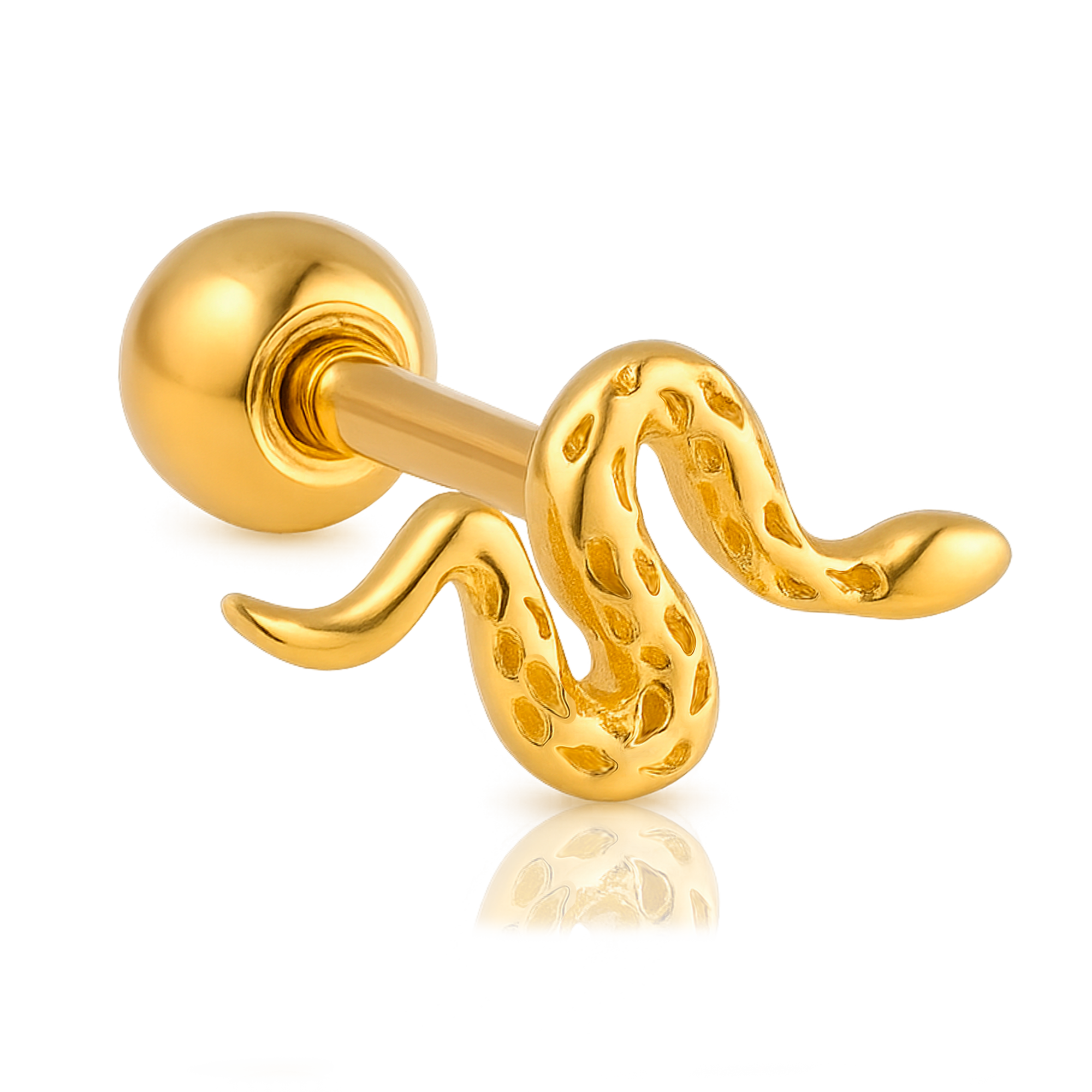 Pendiente Mini Snaky Oro