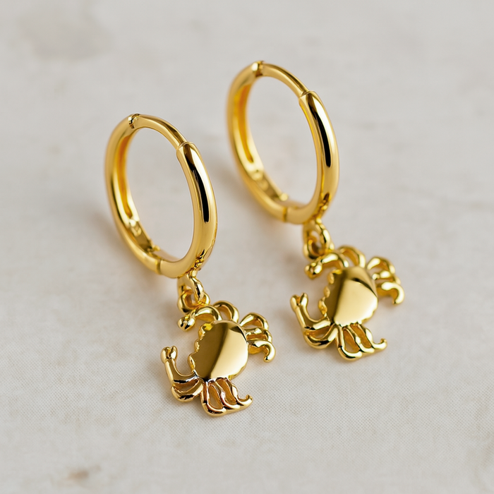 Aros Cangrejo Oro