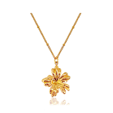Collar Flor de Hibisco Oro