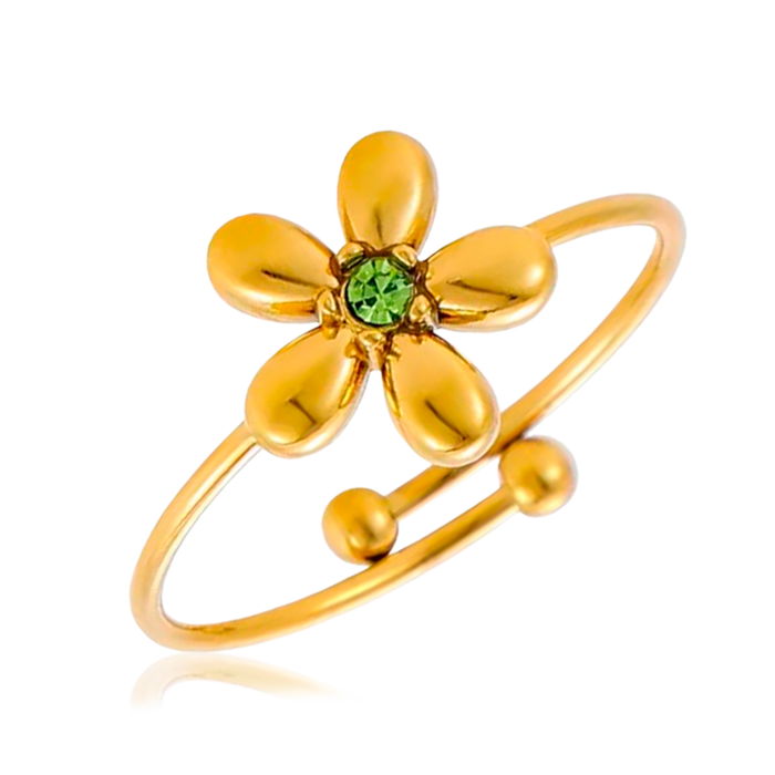 Anillo Olive Flower Oro