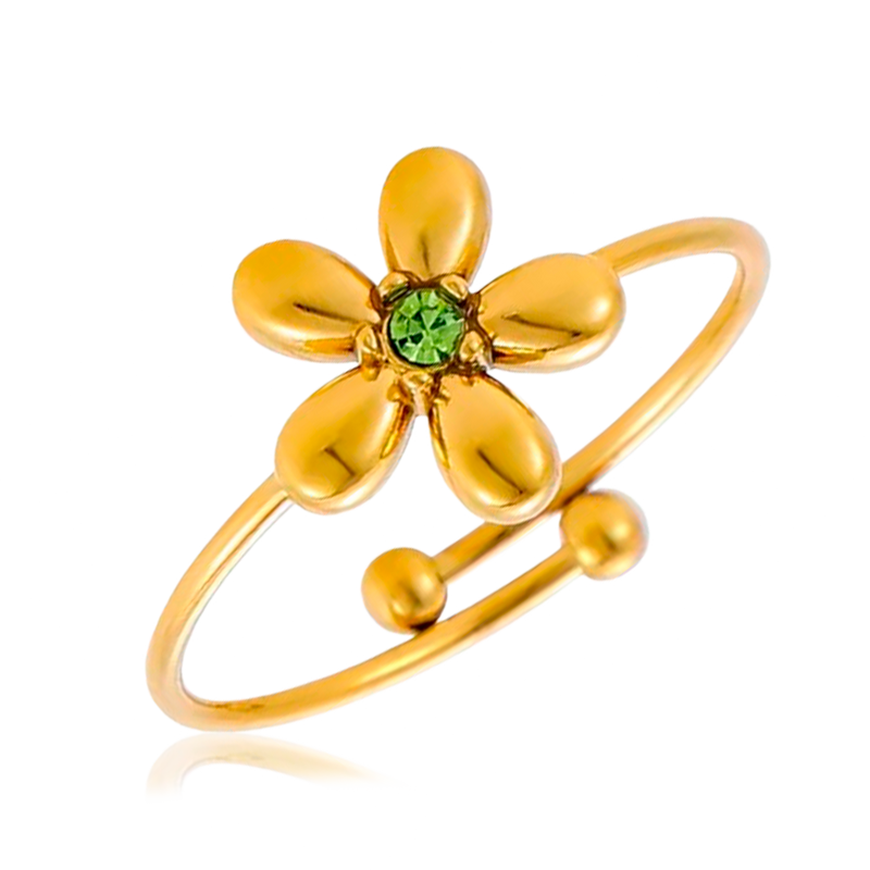 Anillo Olive Flower Oro