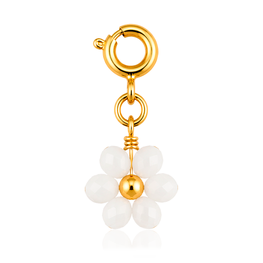 Charm White Daisy Oro