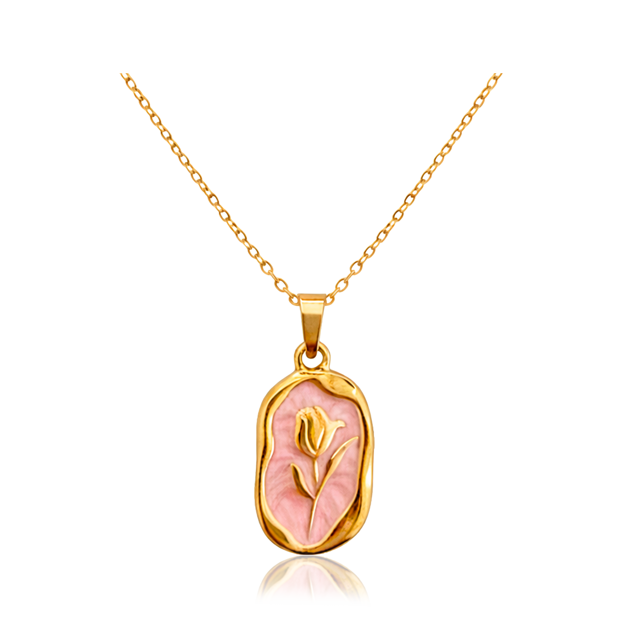 Collana Tulipano Oro Rosa