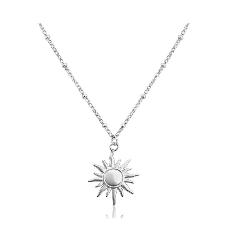 Collar Mini Sun Bolitas Plata