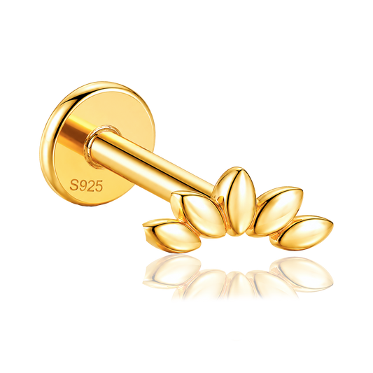 Orecchino Loto Oro