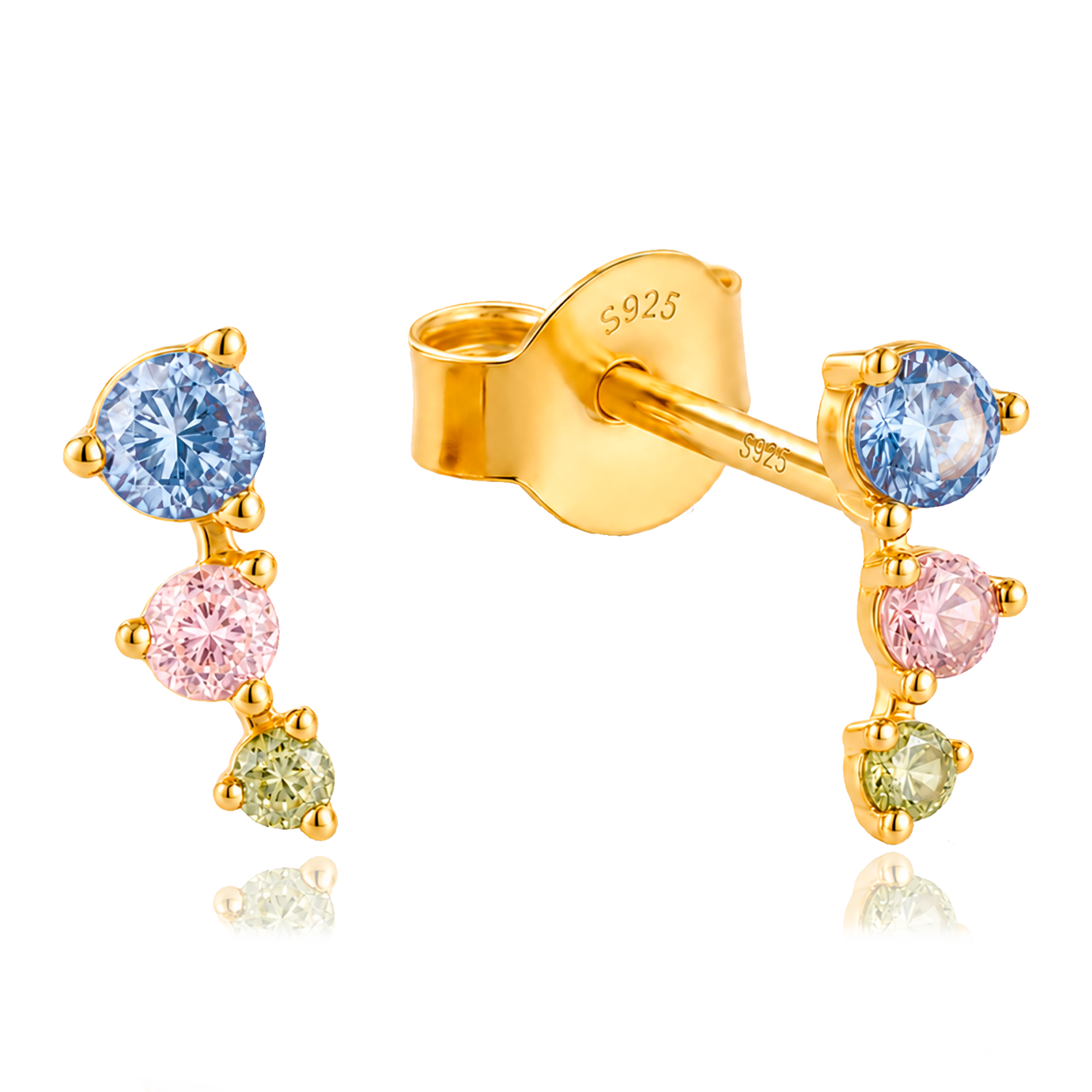 Pendientes Prisma Oro